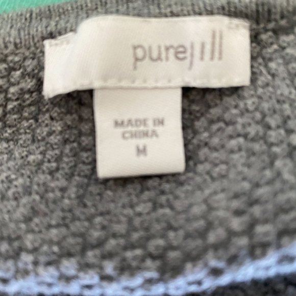 Pure J. Jill Boxey Kimono Sleeve Sweater Tunnel Pocket Size M - Picture 8 of 8